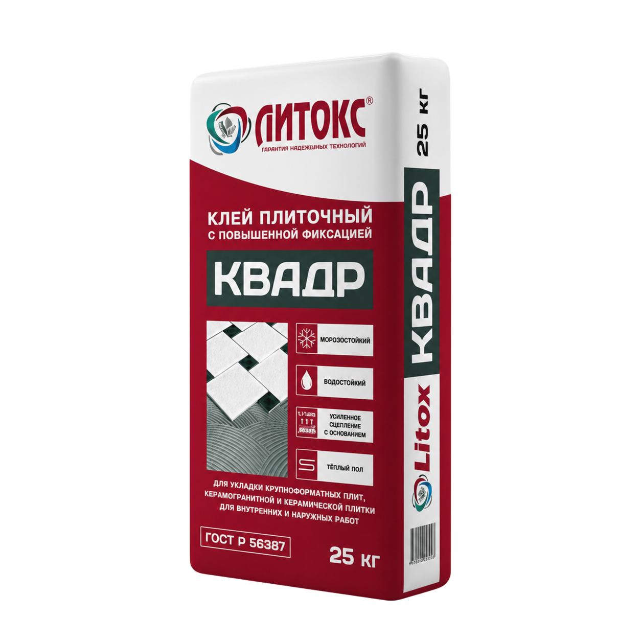 ЛИТОКС КВАДР Клей плиточный 25 кг