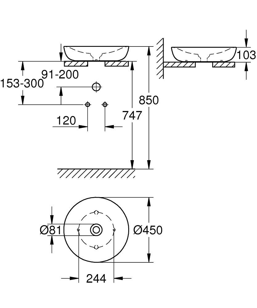 Чаша GROHE Essence 45 3960900H - фото 2