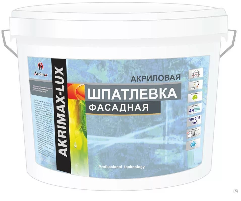 AKRIMAX Шпатлевка фасадная 15 кг