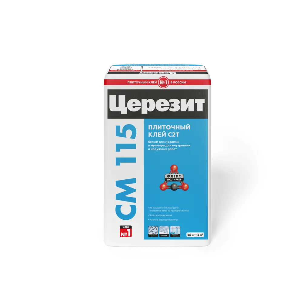 CERESIT СМ 115 Клей белый для мозаики и мрамора, 25 кг