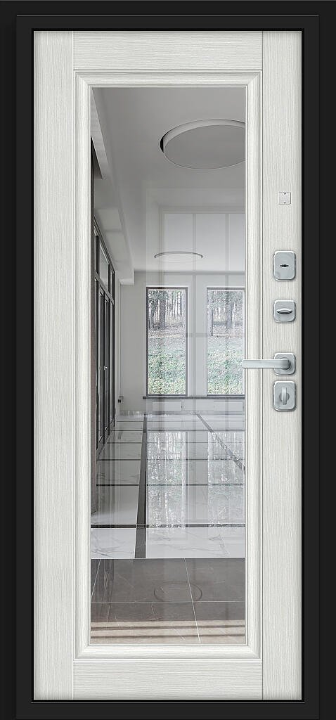 Дверь входная Форм/BChrome Bravo R-3 Almon правая 2050x860 мм Almon/Bianco