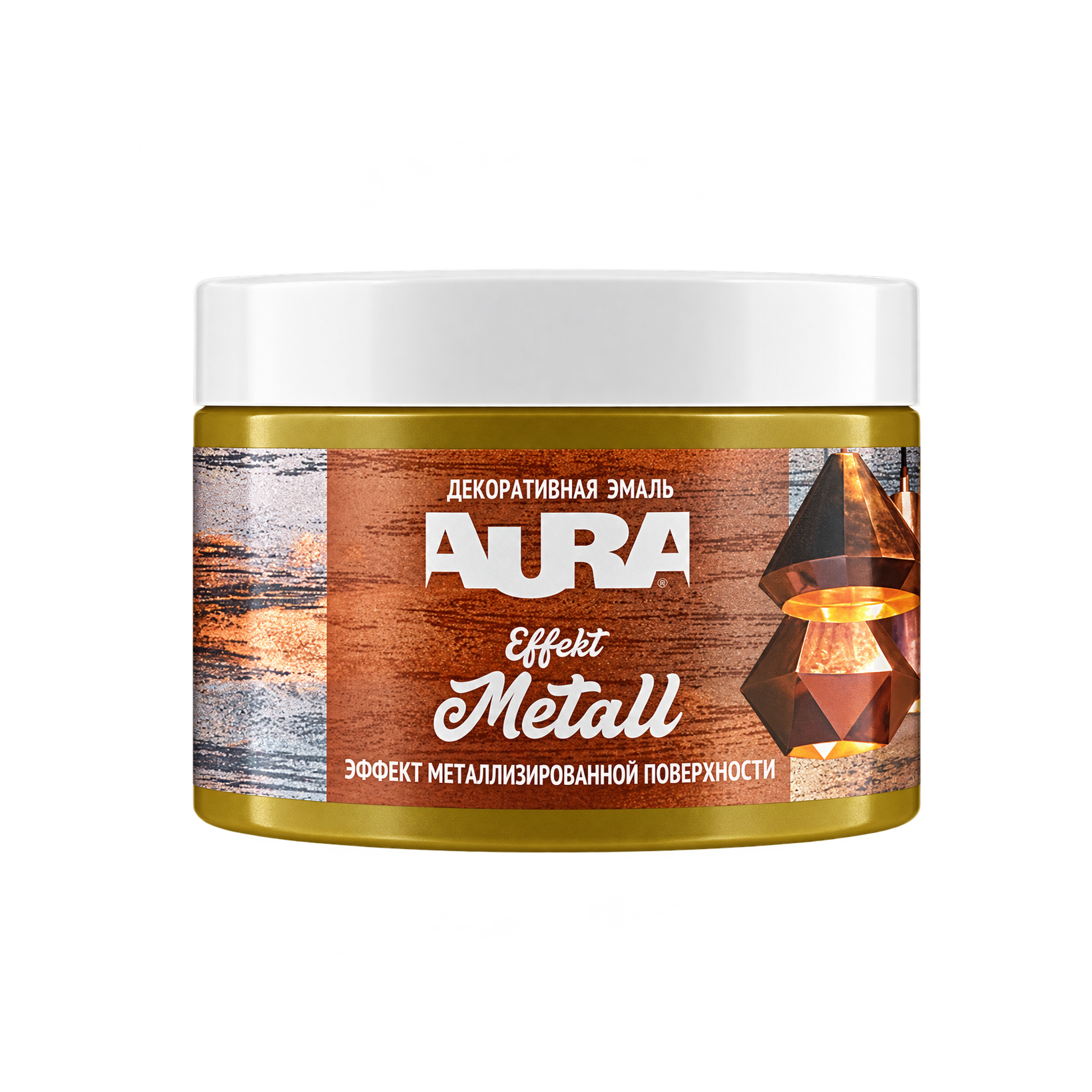 Эмаль Aura Effekt Metall серебро 0,25 кг/0,2 л