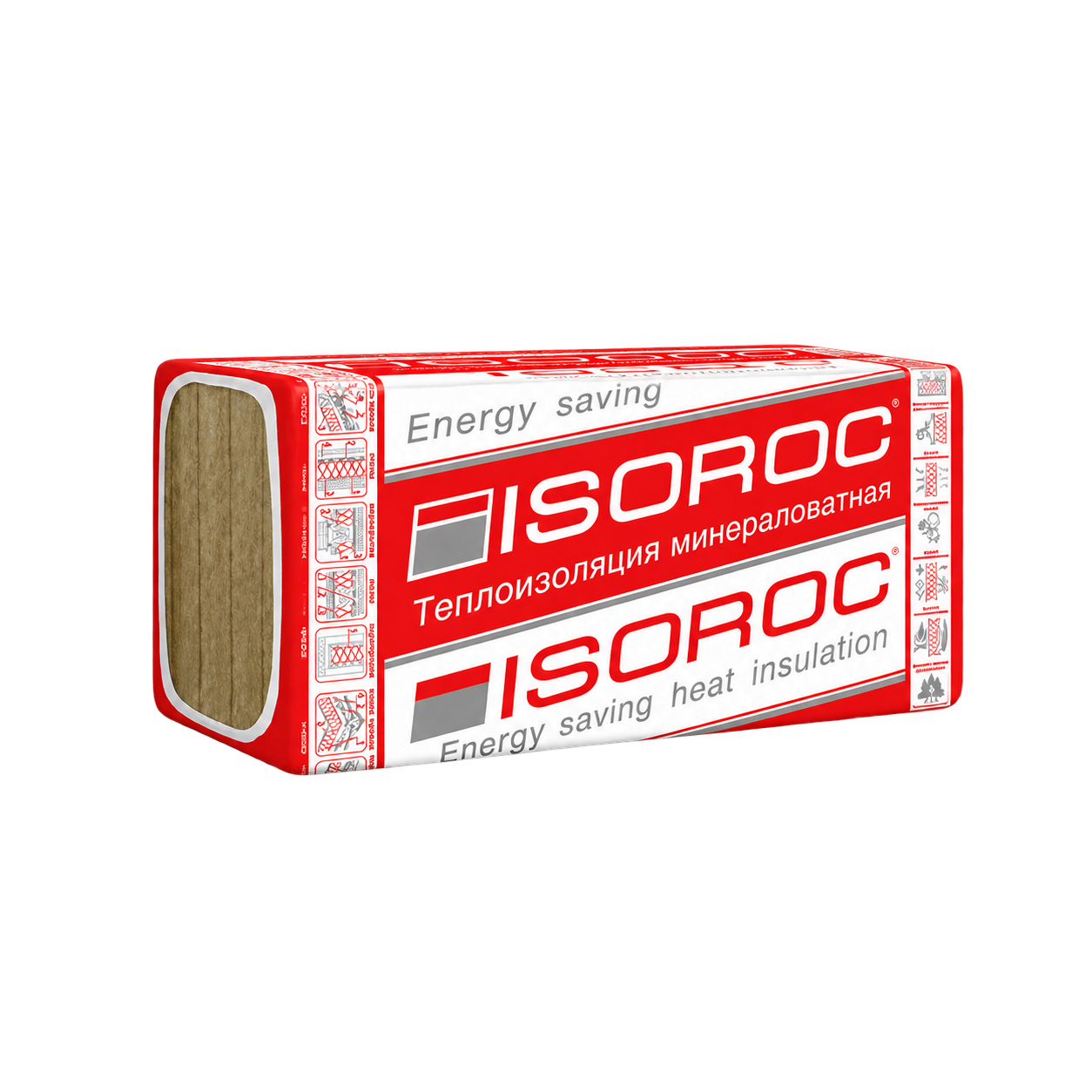 Утеплитель ISOROC Изофас СЛ 1000*600*50 мм 6 плит