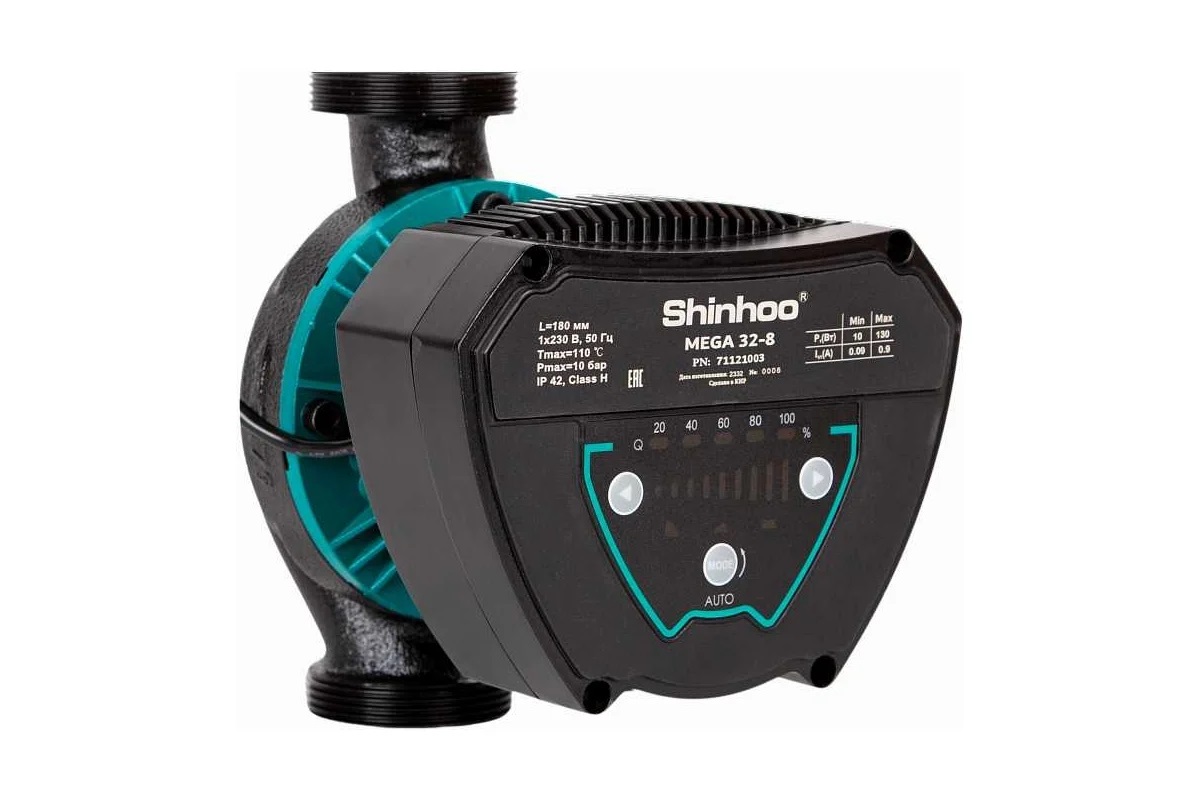 Насос циркуляционный SHINHOO MEGA 25-8 1x230V