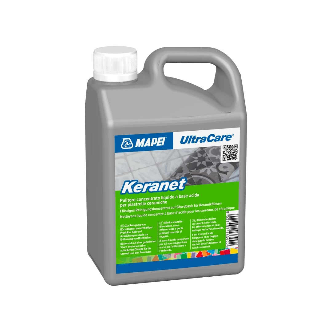 Кислотный очиститель цементных остатков Mapei Ultracare Keranet, 1 л