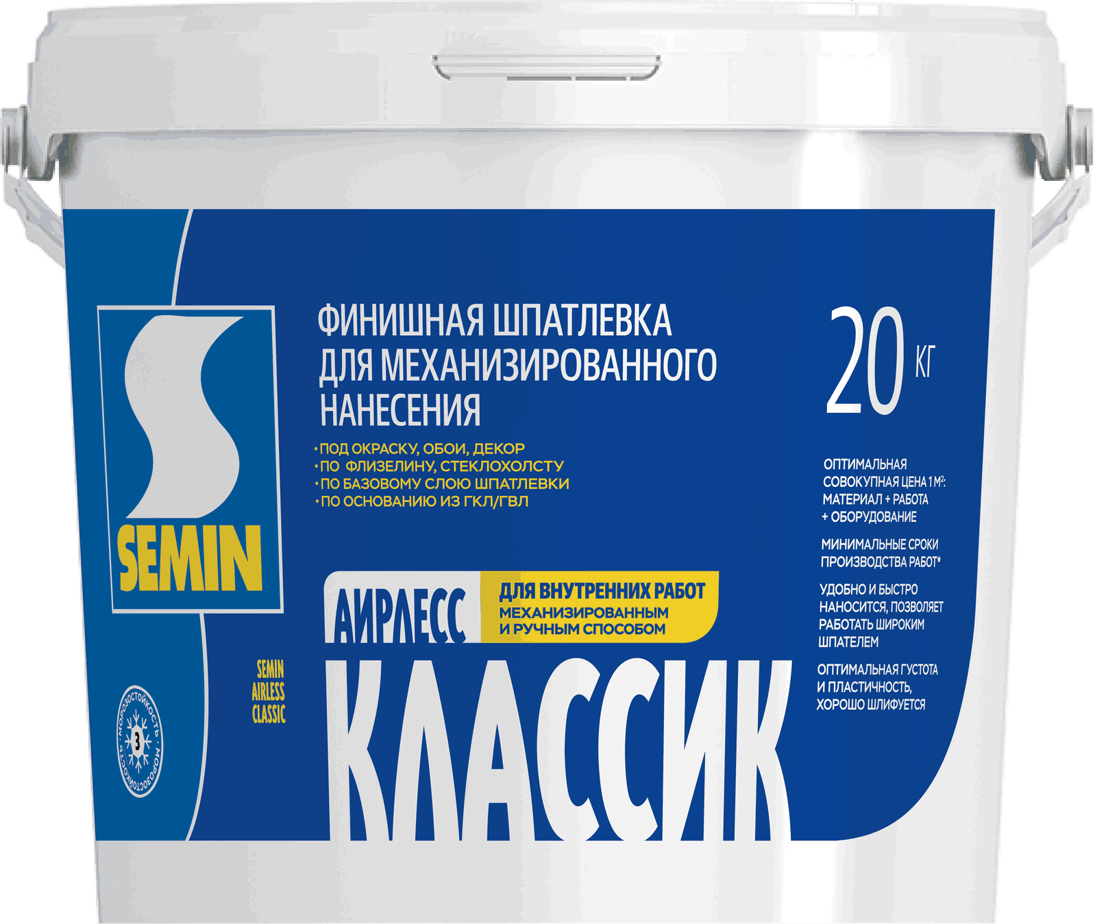 Шпаклевка финишная AIRLESS SEMIN 20 кг
