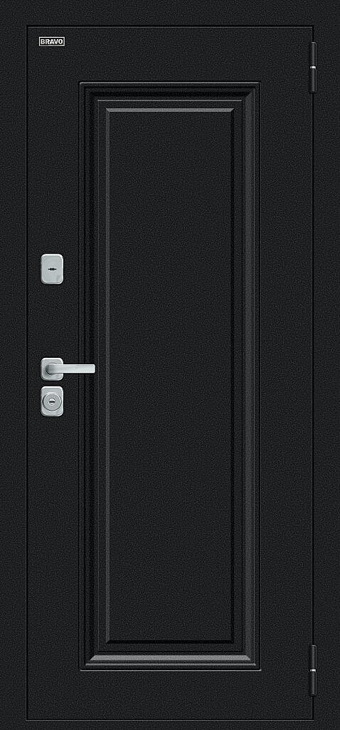 Дверь входная Thermo Флэш МФ/BChrome Thermo-2 Букле черное левая 2050x860 мм Wenge - фото 2