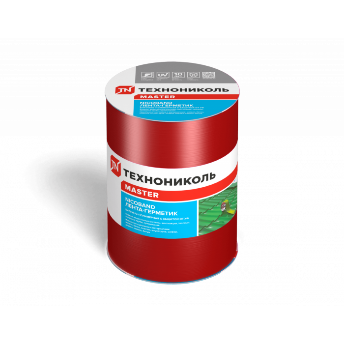 Лента самоклеящаяся Nicoband 3 м*15 см, красный, 0,819 кг