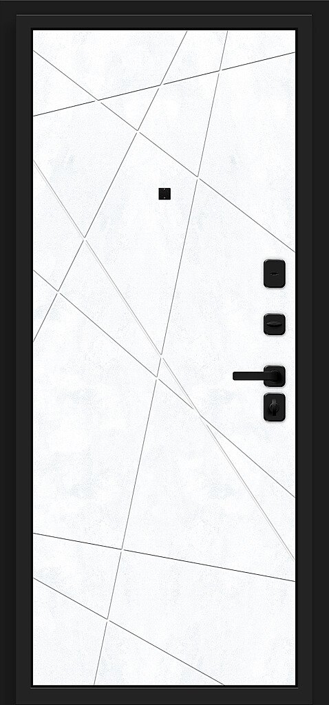 Дверь входная Кьюб (RBE) Bravo R-3 Slate Art 2050x960 мм Левая - фото 2