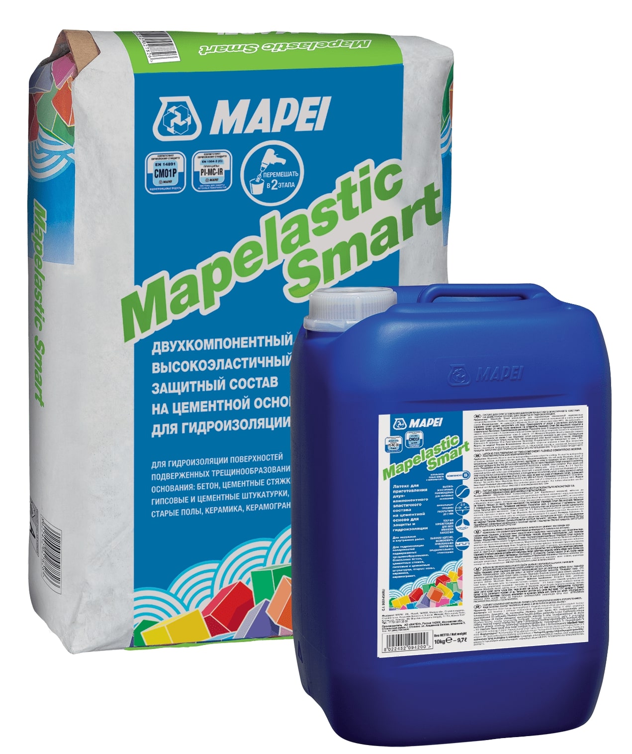 MAPEI Гидроизоляция эластичная сухая часть MAPELASTIC SMART/A (20 кг)