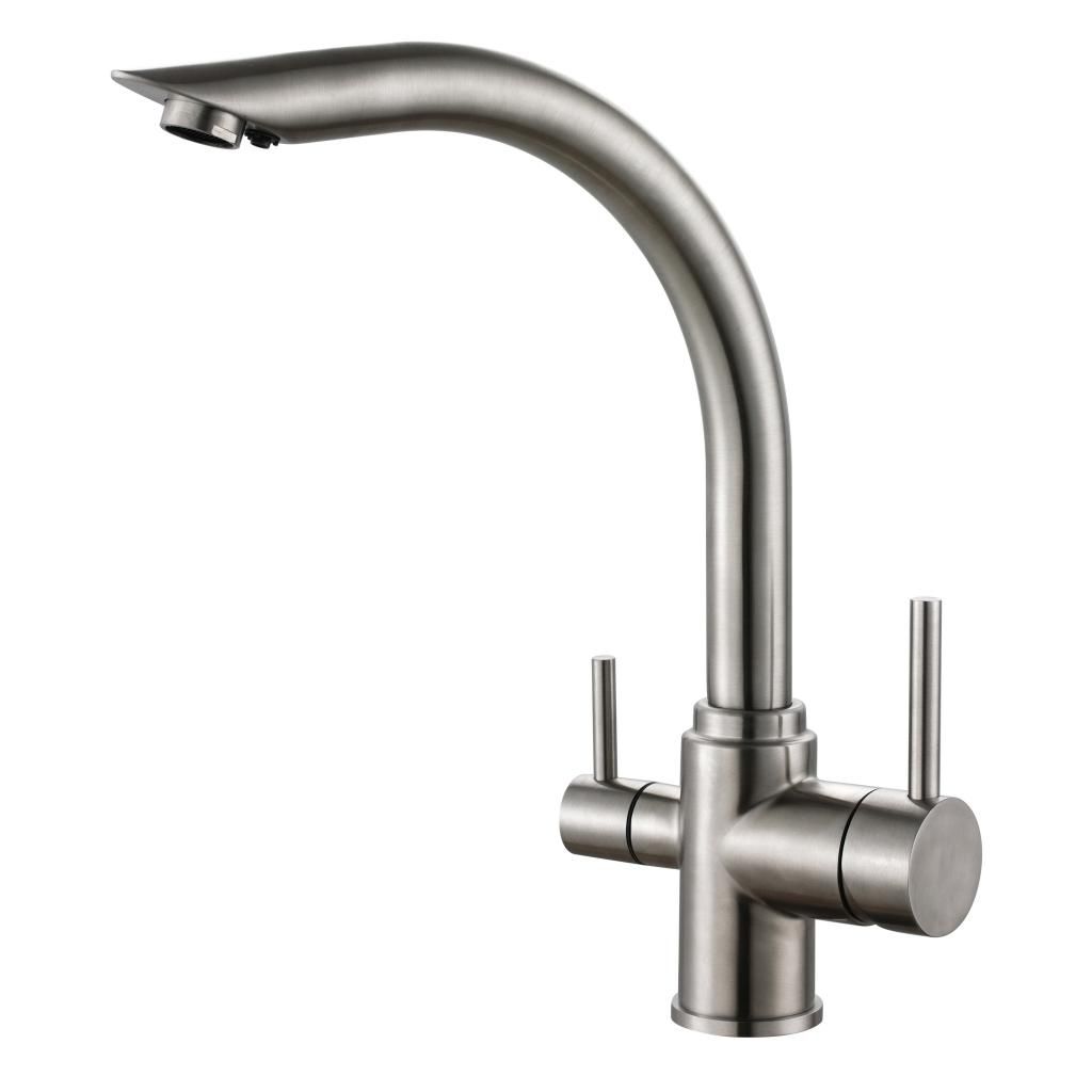 Смеситель для мойки HAIBA HB70304 с каналом для фильтра 1/2