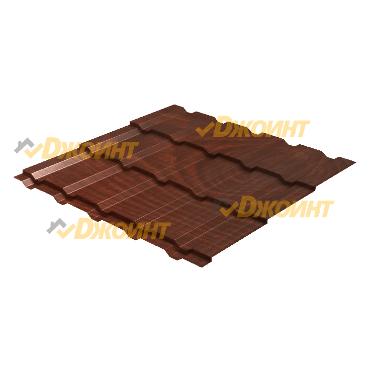 Металлочерепица Каскад 0,5 Printech Brazillian Cherry (Бразильская вишня)