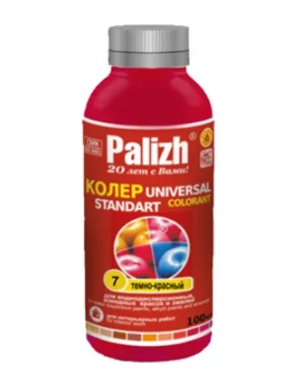 Паста колеровочная Palizh №7 темно-красный, 0,1 л