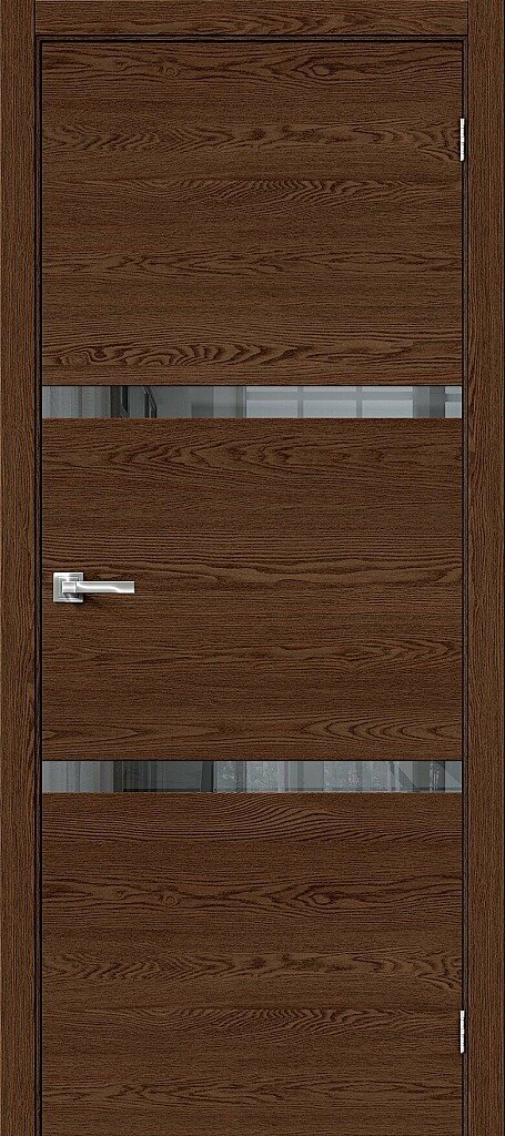 Дверь межкомнатная полотно Браво-2.55 эко шпон Brown Skyline 2000x700 мм
