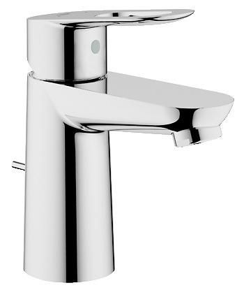 Смеситель для умывальника GROHE BAULOOP донный клапан 3/8 23335000