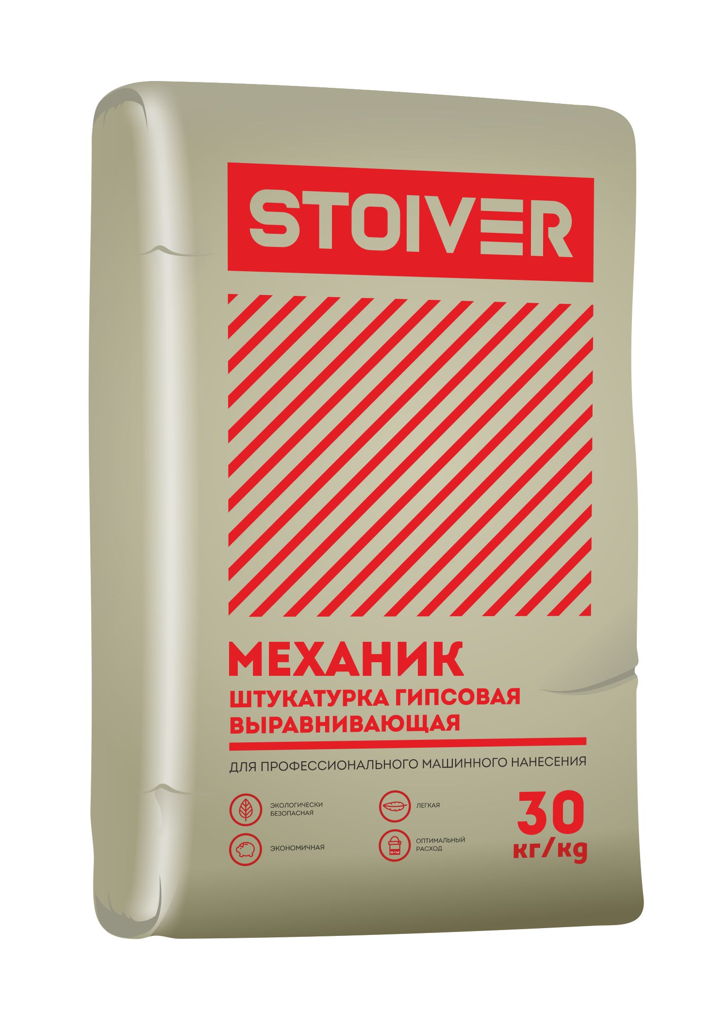 STOIVER МЕХАНИК Штукатурка гипсовая для машинного нанесения 30 кг