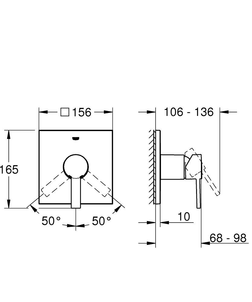 Панель GROHE ALLURE без механизма S 1т 24069000 - фото 4
