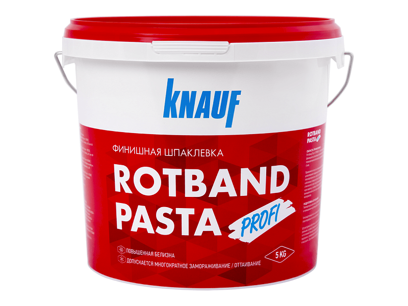 KNAUF Готовая пастообразная финишная шпаклевка Ротбанд Паста Профи 5 кг