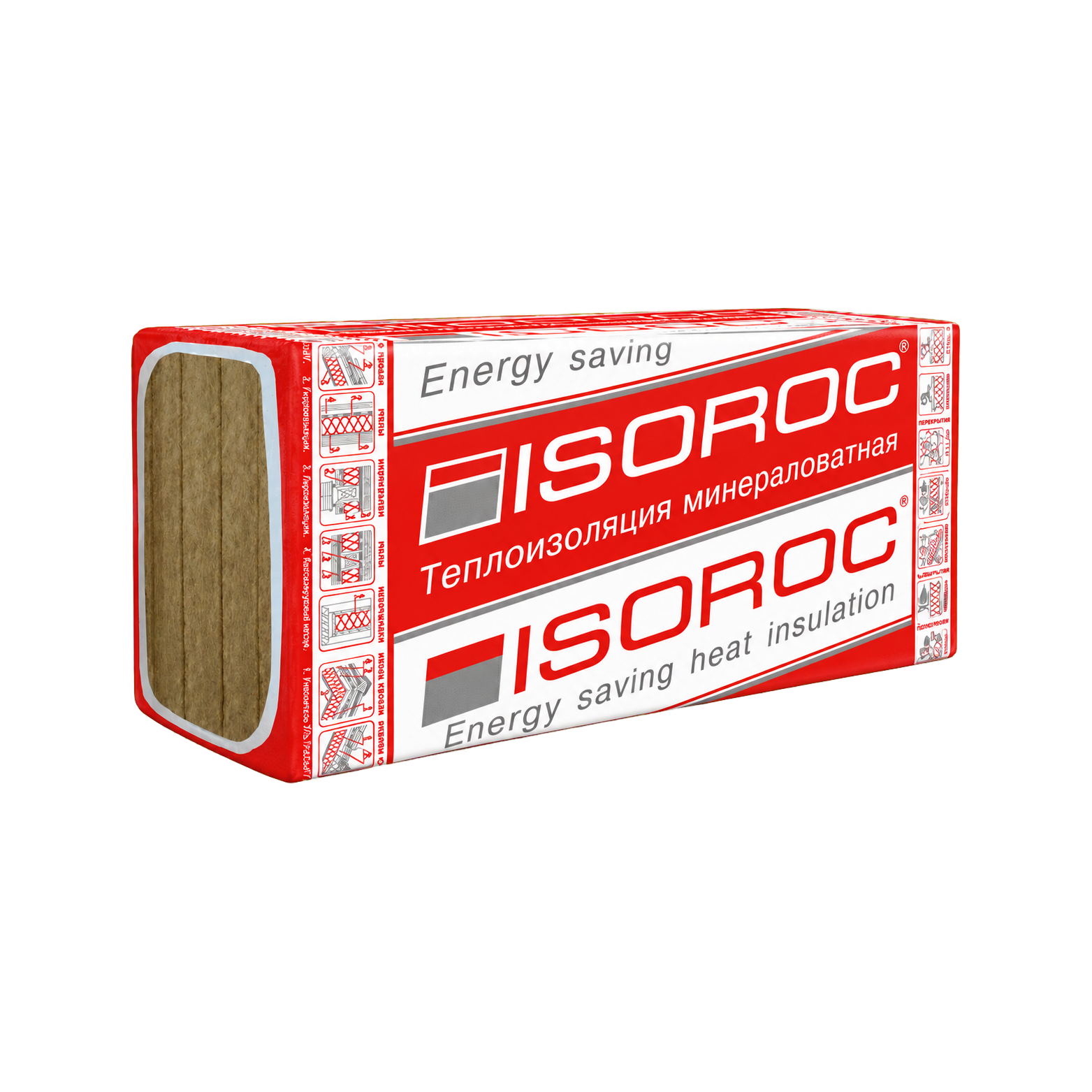 Утеплитель ISOROC ИЗОФАС-СЛ 1000*600*60 мм 4 плит