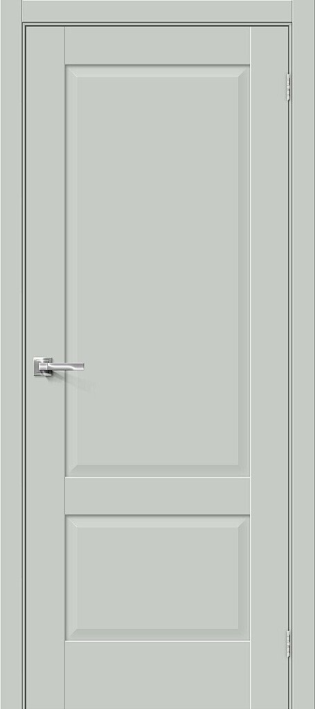 Дверь межкомнатная полотно Прима-12 эмалит Grey Matt 2000x600 мм