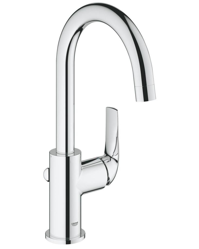 Смеситель для умывальника GROHE BAUCURVE донный клапан 3/8 23090000 - фото 2
