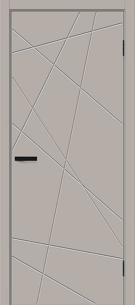 Дверь межкомнатная полотно Граффити-5.Д.П пэт Grey Silk 2000x700 мм