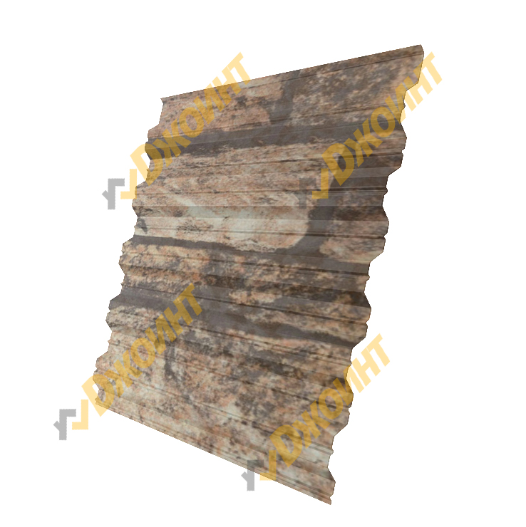 Профнастил НС-35 0,5 Printech Fine Stone 3D (Светлый камень 3D)