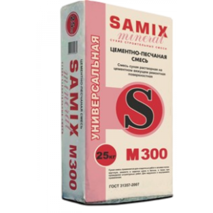 SAMIX Цементно-песчаная смесь Универсальная М300, 25 кг