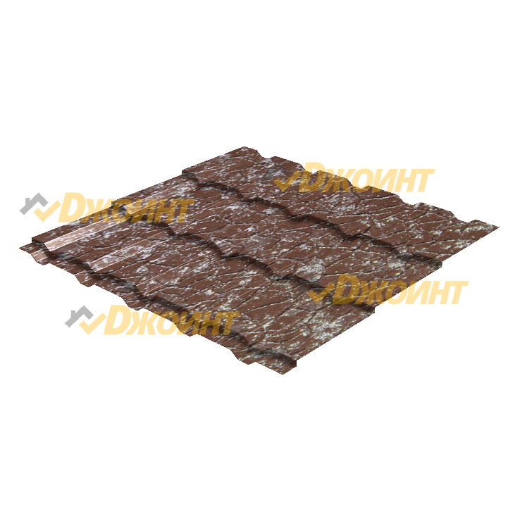 Металлочерепица Каскад 0,5 MATGRANIT LUX RAL 8017 шоколад