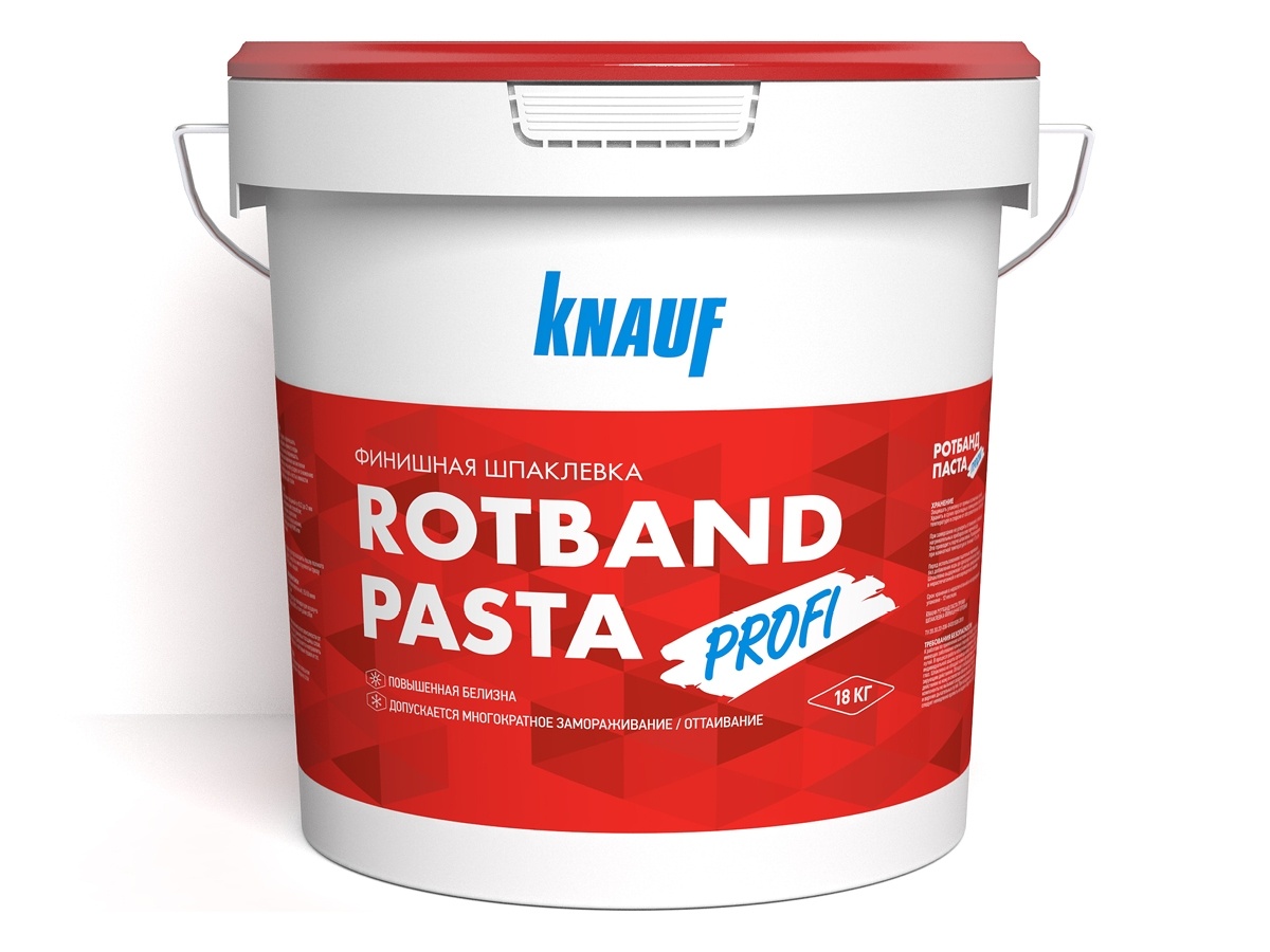 KNAUF Шпатлевка Rotband Pasta (Ротбанд паста) ПРОФИ, 18 кг