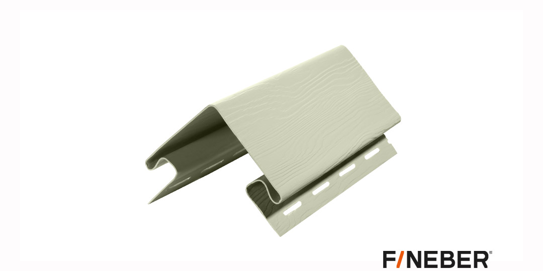Угол для сайдинга Fineber Наружный угол 80 мм CLASSIC COLOR Салатовый