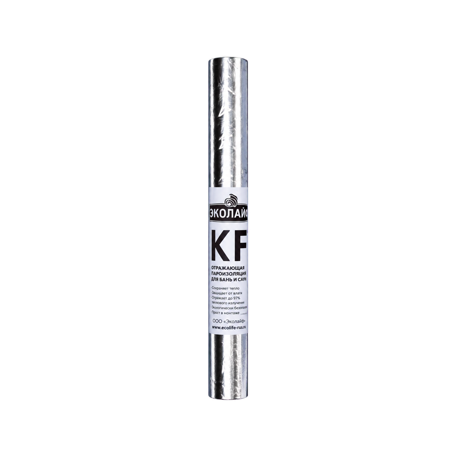 Плёнка отражающая гидро-пароизоляционная Эколайф KF, 30 м2