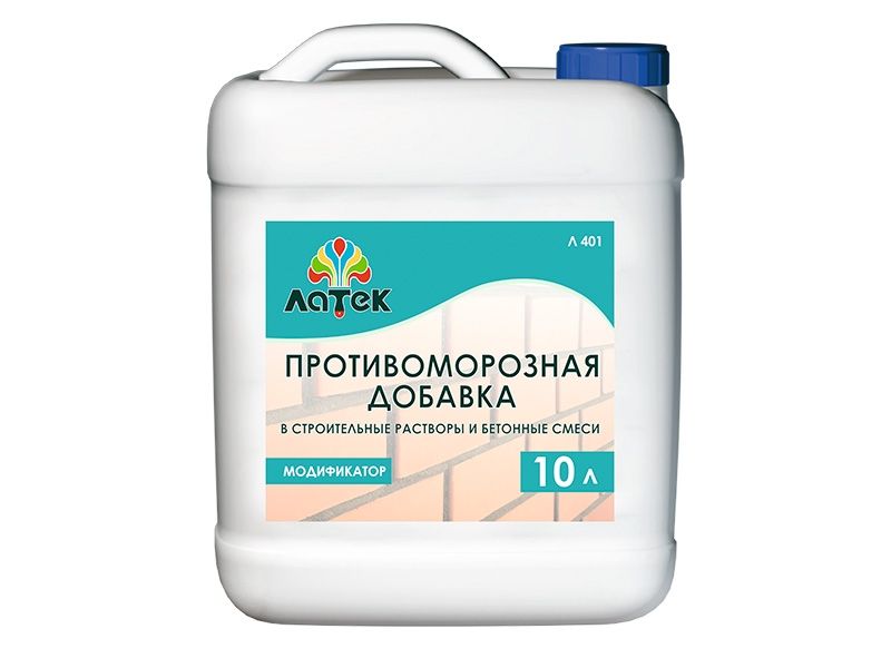 ЛАТЕК Противоморозная добавка Л 401 в растворы и бетонные смеси 10 л