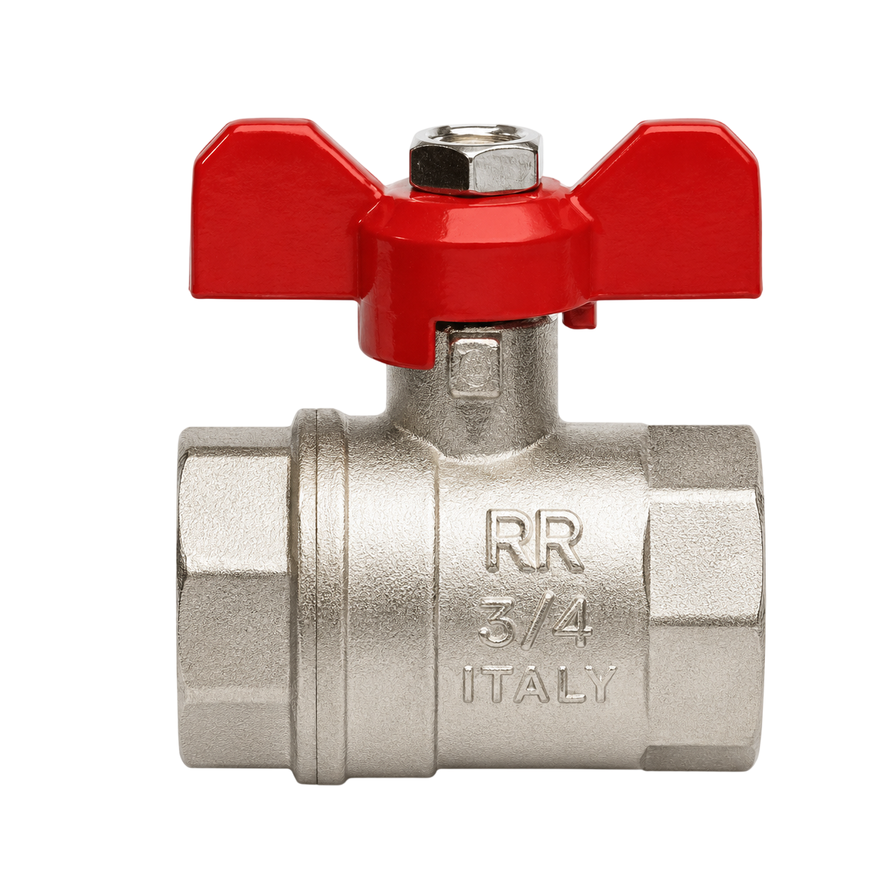 Кран шаровый REMER 3/4 гг ручка-бабочка (бантик) RR365