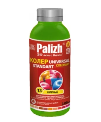 Паста колеровочная Palizh №13 салатный, 0,1 л