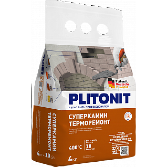 PLITONIT СУПЕРКАМИН ТЕРМОРЕМОНТ Раствор для ремонта, 4 кг