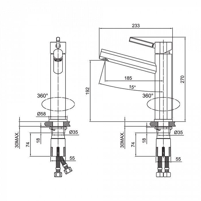 Смеситель для мойки IDDIS KITCHEN моно K06ST00I05 - фото 2
