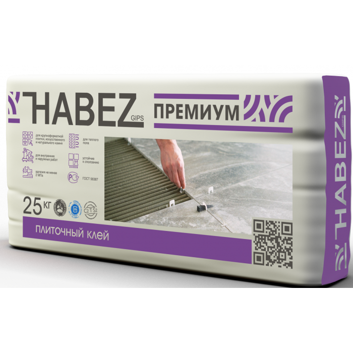 HABEZ Клей плиточный влагостойкий Премиум, 25 кг