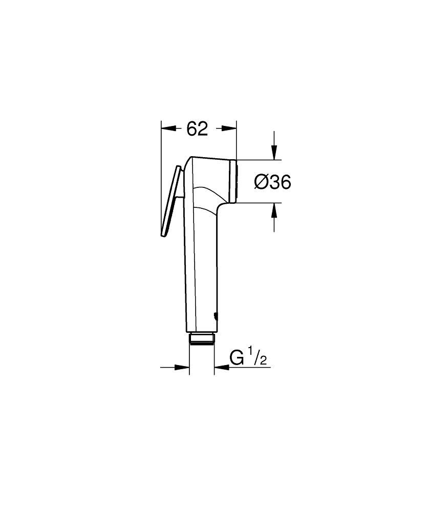 Лейка для душа GROHE TEMPESTA-F TRIGGER SPRAY 30 28020L01 - фото 3