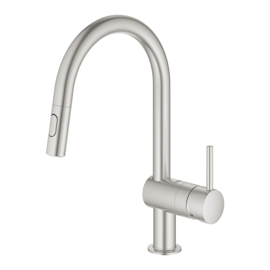 Смеситель для мойки GROHE MINTA вытяжной излив 3/8 32321DC2 - фото 2