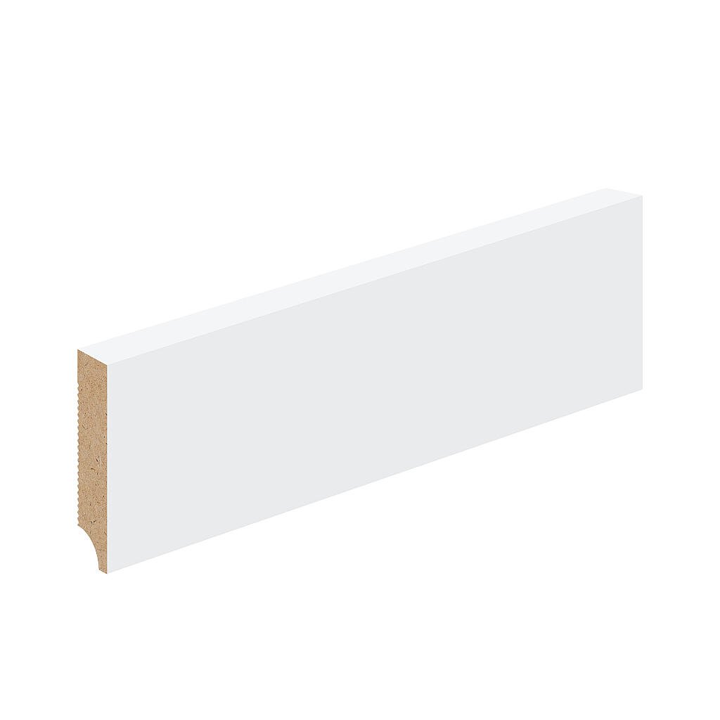 Плинтус ПЭТ White Silk МДФ S-70.16 2400x70x16 мм