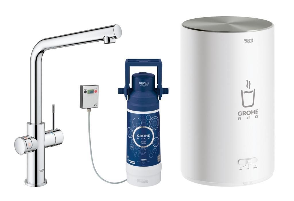 Смеситель для мойки GROHE RED II DUO с бойлером 4л. 30327001