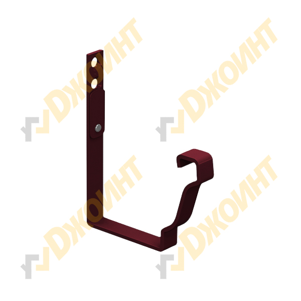 Держатель желоба карнизный прямоугольный 120*86 RAL 3005 красное вино