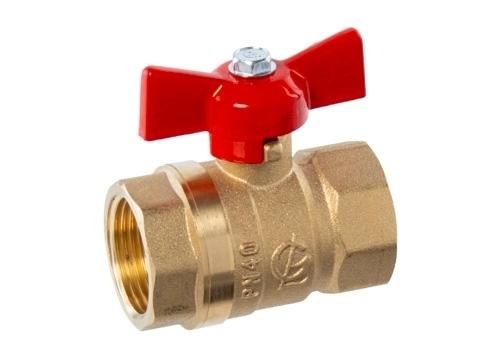 Кран шаровый Галлоп 3/4 гг ручка-бабочка (бантик) латунь PN40 230