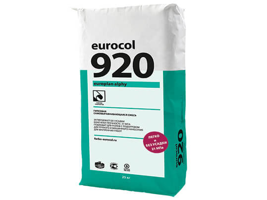 Сухая строительная смесь Forbo (Eurocol) 920 Europlan Alphy 25 кг