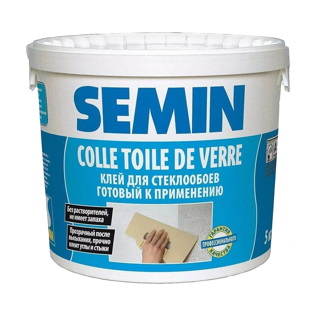 Клей SEMIN Colle Toile de Verre для стеклообоев, 10 кг
