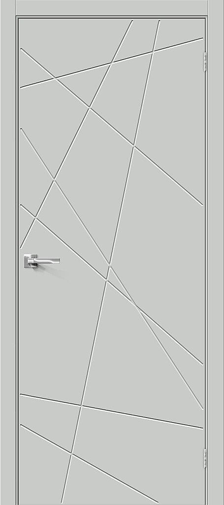 Дверь межкомнатная полотно Граффити-5.Д.П эмалит Grey Matt 2000x800 мм