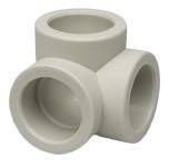 ПП Угольник Ekoplastik тройной D40 (серый)
