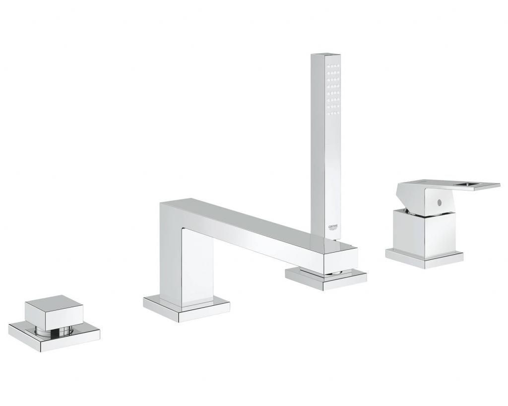 Смеситель для ванны GROHE EUROCUBE набортный, на 4 отверстия 19897001