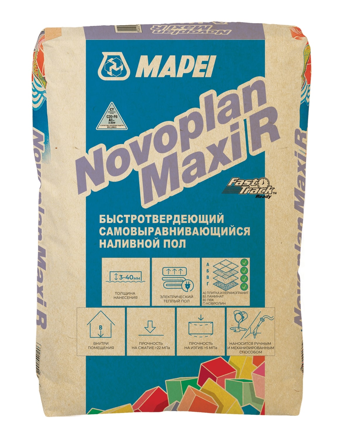MAPEI NOVOPLAN MAXI R Наливной пол (23 кг)